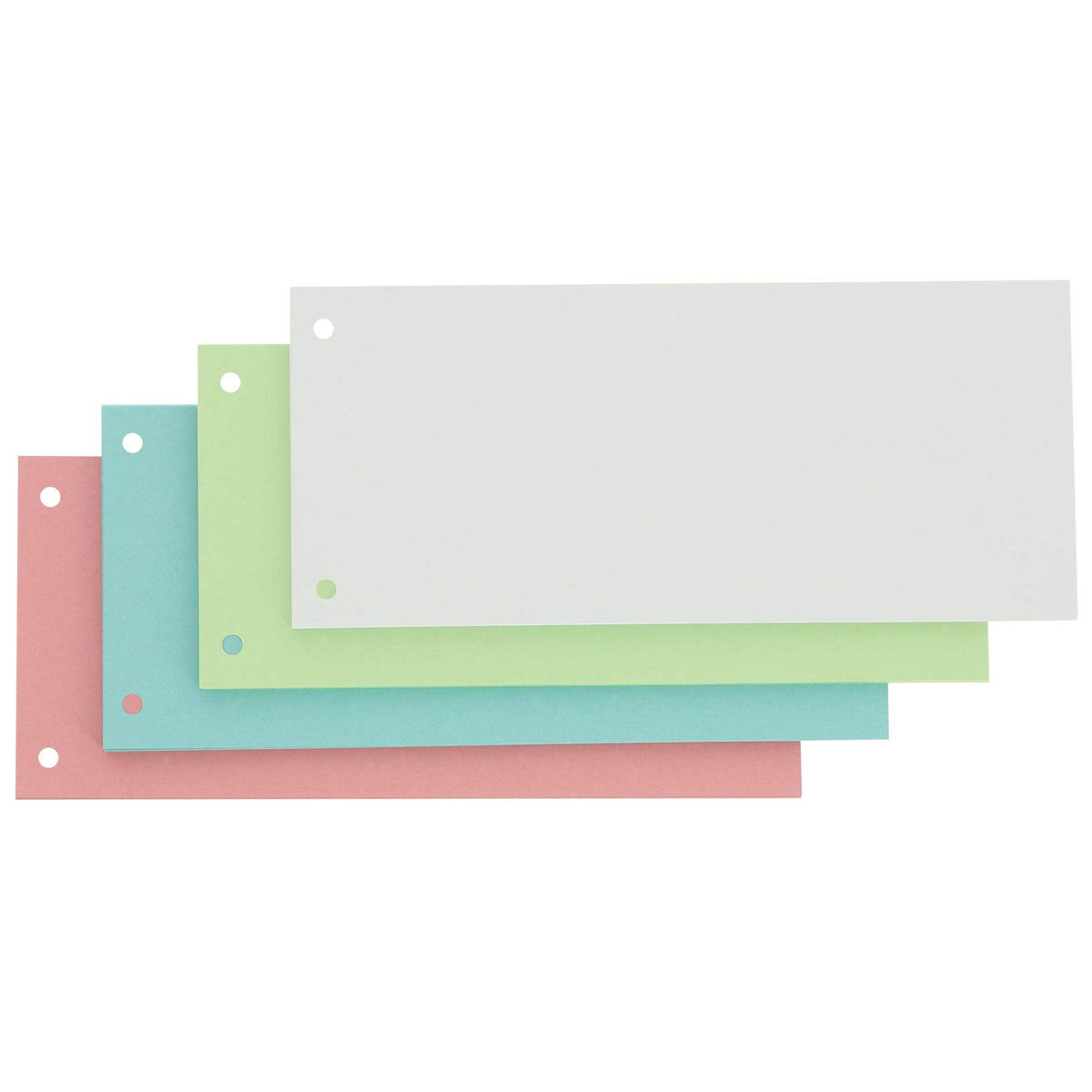 Elba scheidingsstroken 240x105 mm onbedrukt 2 gaats assorti Pack 100