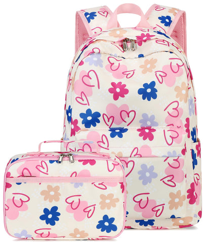 CAMTOP Kids Backpack with Lunch Box for Girls Boys Lightweight Waterproof Preschool Kindergarten Elementary School BookBag