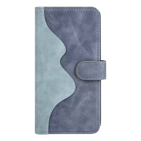 TINGYR Case for Samsung Galaxy A12 Cover, Cover Flip Case Stylish Wallet Case with Card Slots Shockproof with Support, Case for Samsung Galaxy A12 Smartphone- Blue