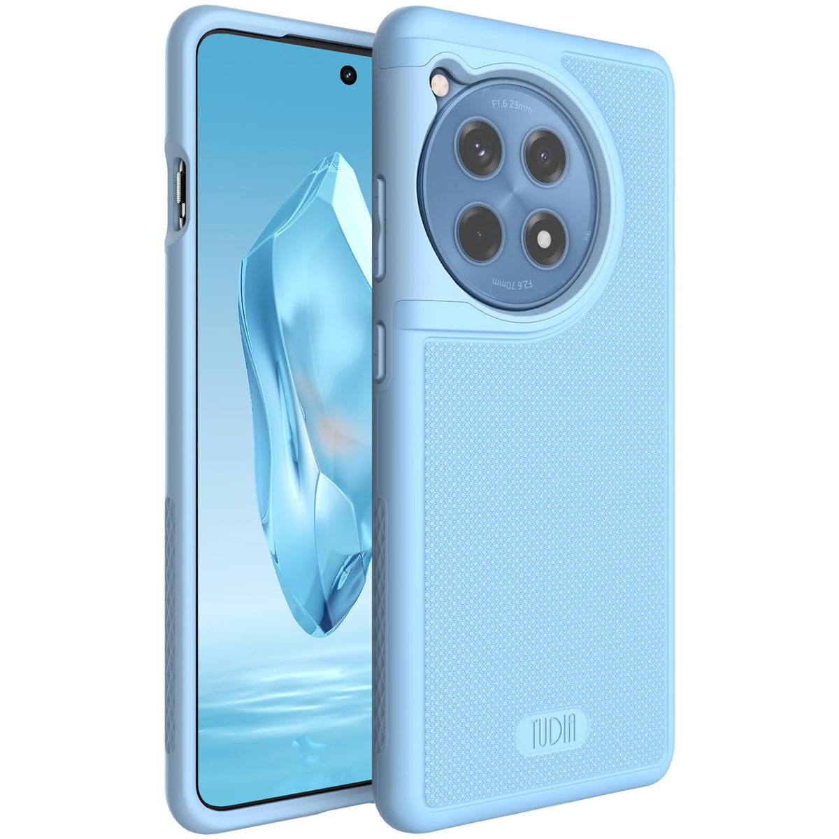 TUDIA MergeGrip [Military Grade] Designed for OnePlus 12R Case 5G (2024), [Drop Tested] Dual Layer Shockproof Slim Tough Heavy Duty Protective Phone Case - Sky Blue