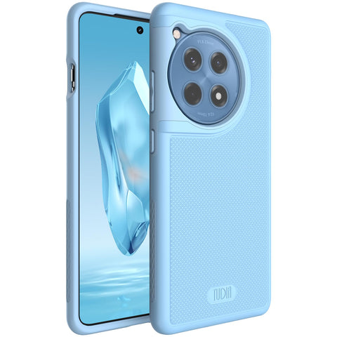 TUDIA MergeGrip [Military Grade] Designed for OnePlus 12R Case 5G (2024), [Drop Tested] Dual Layer Shockproof Slim Tough Heavy Duty Protective Phone Case - Sky Blue