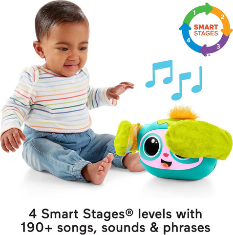 Fisher-Price RollinÃƒÆ’Ã†â€™Ãƒâ€šÃ‚Â¢ÃƒÆ’Ã‚Â¢ÃƒÂ¢Ã¢â€šÂ¬Ã…Â¡Ãƒâ€šÃ‚Â¬ÃƒÆ’Ã‚Â¢ÃƒÂ¢Ã¢â€šÂ¬Ã…Â¾Ãƒâ€šÃ‚Â¢ Rovee Learning Toy with Music Lights and Smart Stages Educational Content for Baby Toddler and Preschool Kids