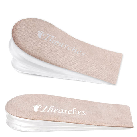 Thearches Adjustable Heel Lift Insole Inserts Orthotic Gel Height Increase Insoles for Women Men Leg Length Discrepancy, Achilles tendonitis, Heel Spurs, Heel Pain, Plantar Fasciitis, Heel Injuries