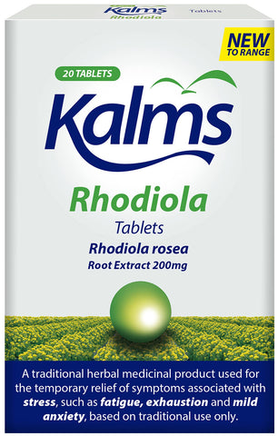 Kalms Rhodiola, 20 Tablets - Temporary Relief From Fatigue And Exhaustion Associated With Stress