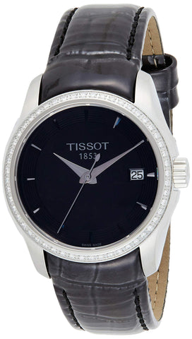 Tissot Womens Analogue Quartz Watch with Leather Strap T035.210.66.051.00