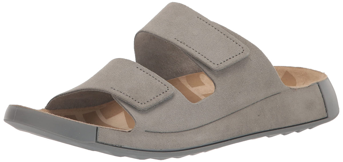ECCO Men's Cozmo Two Band Slide Sandal, Wild Dove, 13-13.5