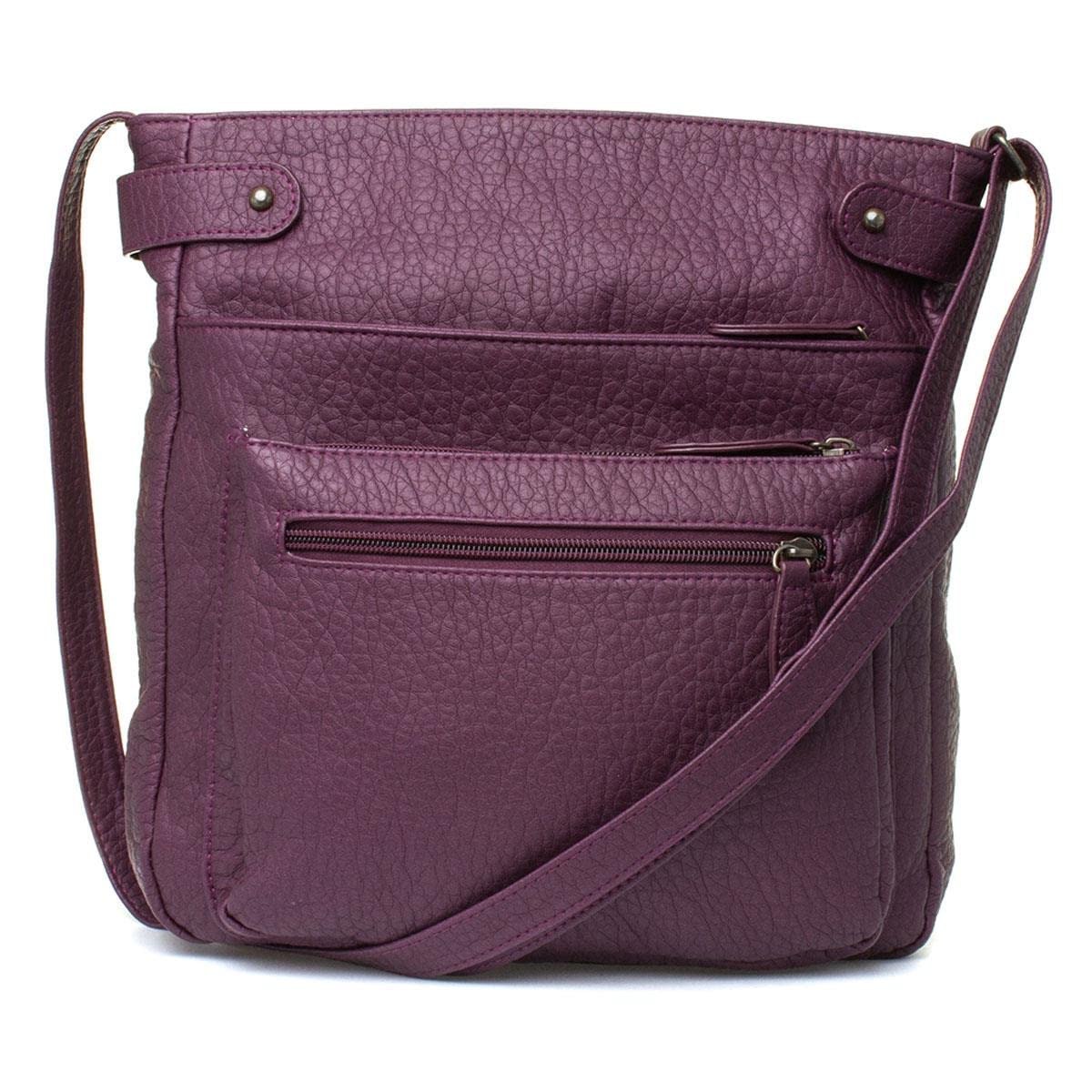Lilley Felicity Womens Burgundy Cross Body Handbag - Size 1 UK - Purple