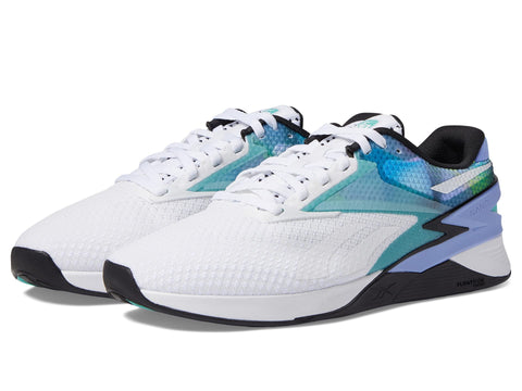 Reebok Unisex Nano X3 Cross Trainer, White/Semi Classic Teal/Lilac Glow, 6 US Men