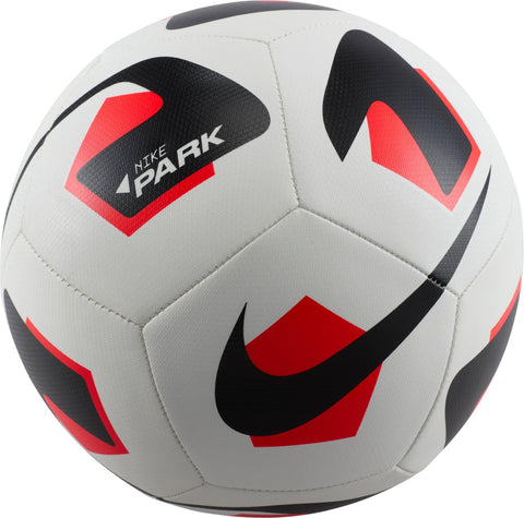 Nike FZ7551-100 NK PARK TEAM - 2.0 - FA24 Recreational soccer ball Unisex WHITE/BRIGHT CRIMSON/BLACK Size 5