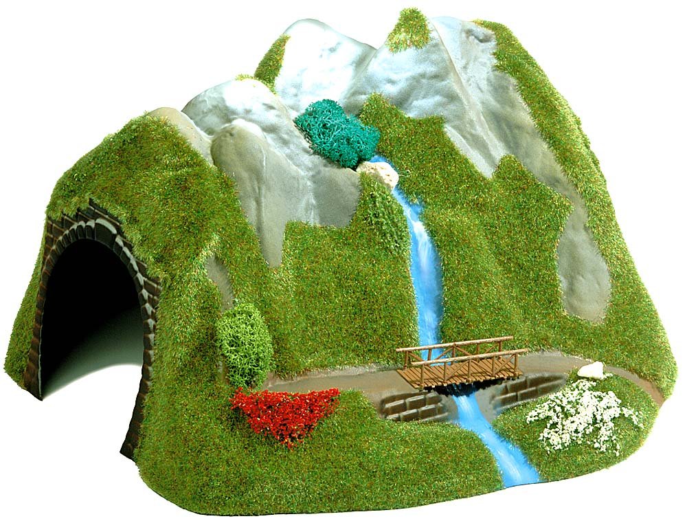 Busch 3007 Cry Tunnel with Waterfall HO Scenery Scale Model Scenery