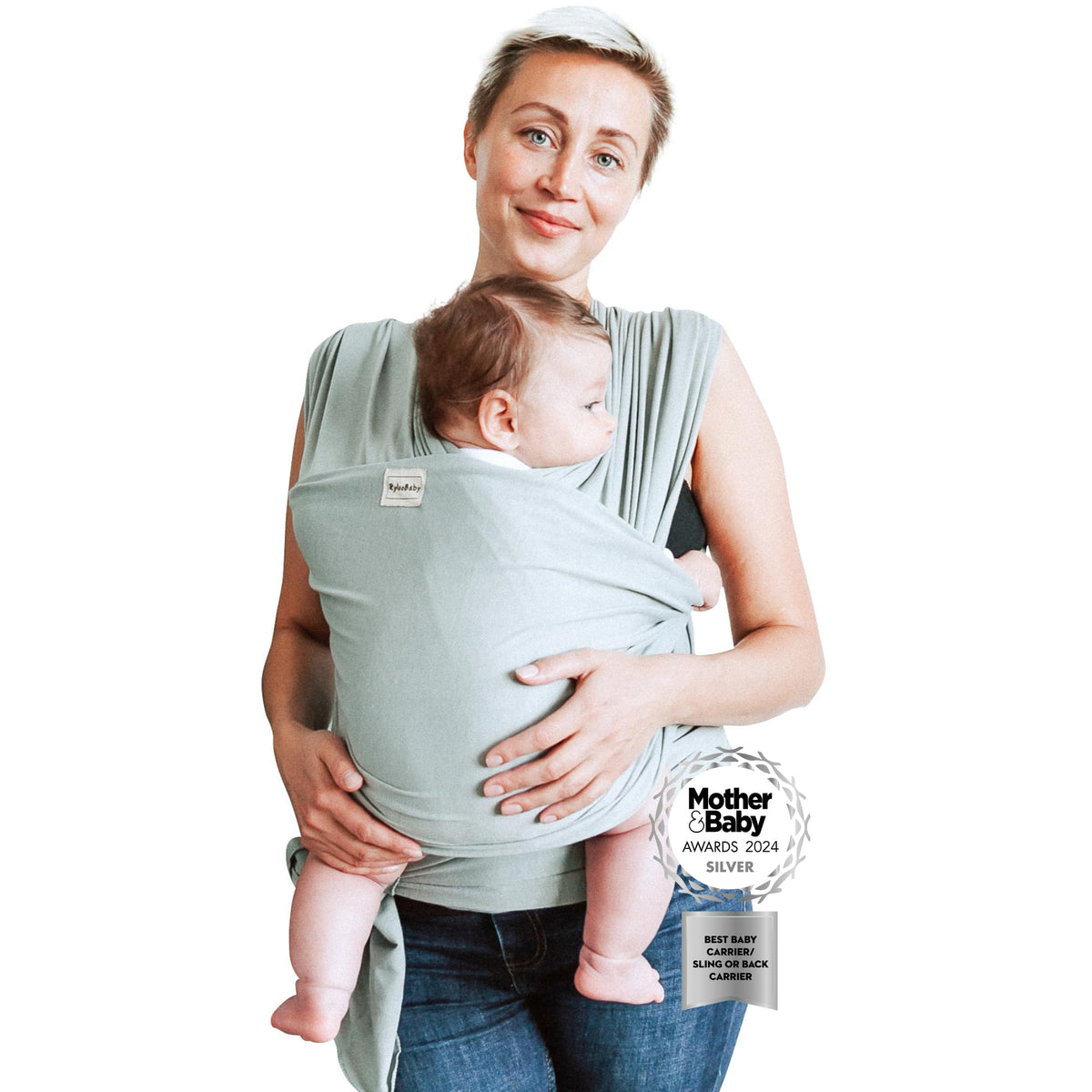 Baby Sling Wrap Newborn to Toddler Carrier, Stretchy Baby Wraps - Baby Sling Safety Tested, Hands-Free Baby Wrap Carrier, Newborn Sling - Baby Carrier (Sage)