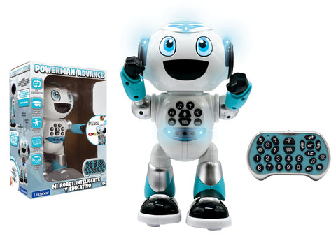 LEXIBOOK Powerman Advance-Remote Control Robot, Interactive Toy Kids, Walk, Dance, Play Music, Make and Tell Stories, Educational Contests, Programmable Stem