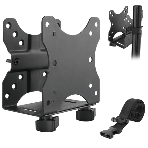 Mount-It! Mini Computer Mount - Thin Client Mount Bracket | Easily Mount Mini PC's or Mac Mini's Under a Desk, Behind a Monitor or Attach to Poles | VESA Computer Mount 75x75 and 100x100mm