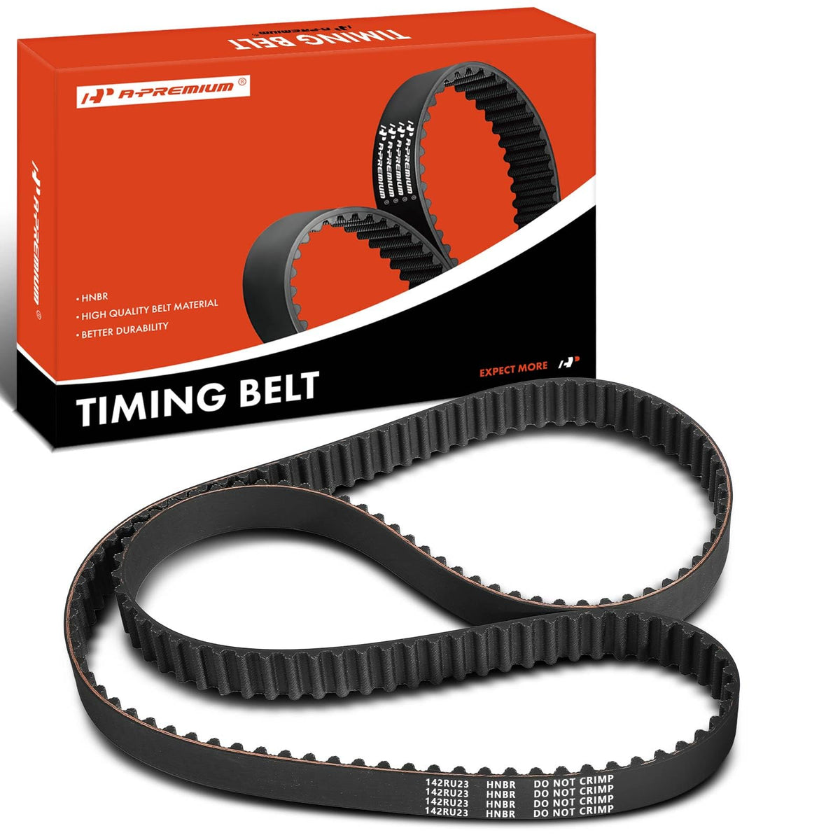 A-Premium Engine Timing Belt Compatible with Volvo XC60 2015-2016, XC90, S60, XC70, S80, C70, V60, C30, S40, V50, S60 Cross Country, S70, V40, V60 Cross Country, V70, 1.9L 2.3L 2.4L 2.5L 3.2L