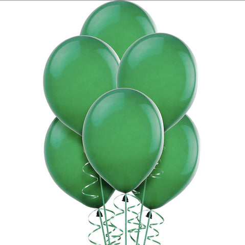Solid Festive Green Latex Balloons - 12'', 72 Pieces - Perfect for Birthdays, Anniversaries, Bridal Showers & Parties