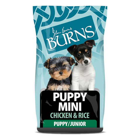 Burns Pet Nutrition Hypoallergenic Complete Dry Dog Food Puppy Mini Chicken and Rice 2 kg