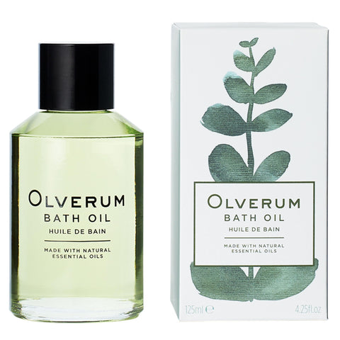 Olverum Bath Oil - Luxury Muscle Soothing Bath Oil - Highly Concentrated Blend of Pure Essential Oils - Best Relaxing Bath Oil Women and Men - Natural Vegan Green Wellness (125ML)