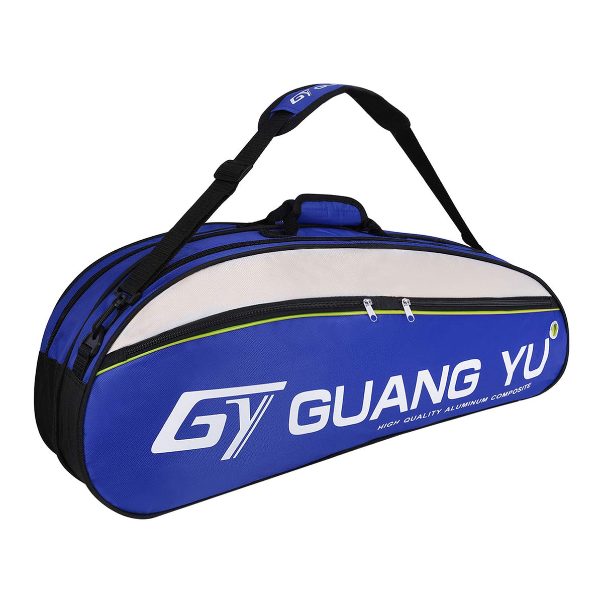 Professional Badminton Racket Bag 4-6 Pack Racquet Handbag Tennis Racquetball Battledore Sport Duffel Large Capacity Gym Equipment Bag Shoes Towel Zipper Shoulder Bag with Handle Water Resistance