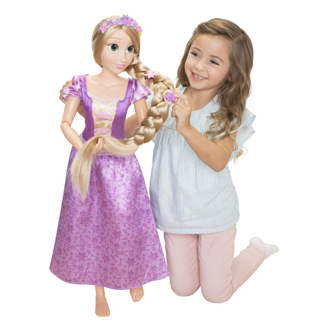 Disney Princess Rapunzel Doll Playdate 32ÃƒÆ’Ã†â€™Ãƒâ€šÃ‚Â¢ÃƒÆ’Ã‚Â¢ÃƒÂ¢Ã¢â€šÂ¬Ã…Â¡Ãƒâ€šÃ‚Â¬ÃƒÆ’Ã¢â‚¬Å¡Ãƒâ€šÃ‚Â Tall & Poseable, My Size Articulated Doll in Purple Dress, Comes with Brush to Comb Her Long Golden Hair, Flower Garland Hairband & Hair Pins