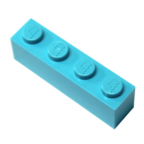 LEGO Parts and Pieces: Medium Azure 1x4 Brick x20