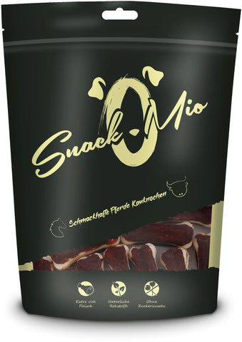 SnackOMio Premium Chewing Snack for Dogs, Tasty Horse Chewing Bone, Pack of 1 (1 x 120 g)