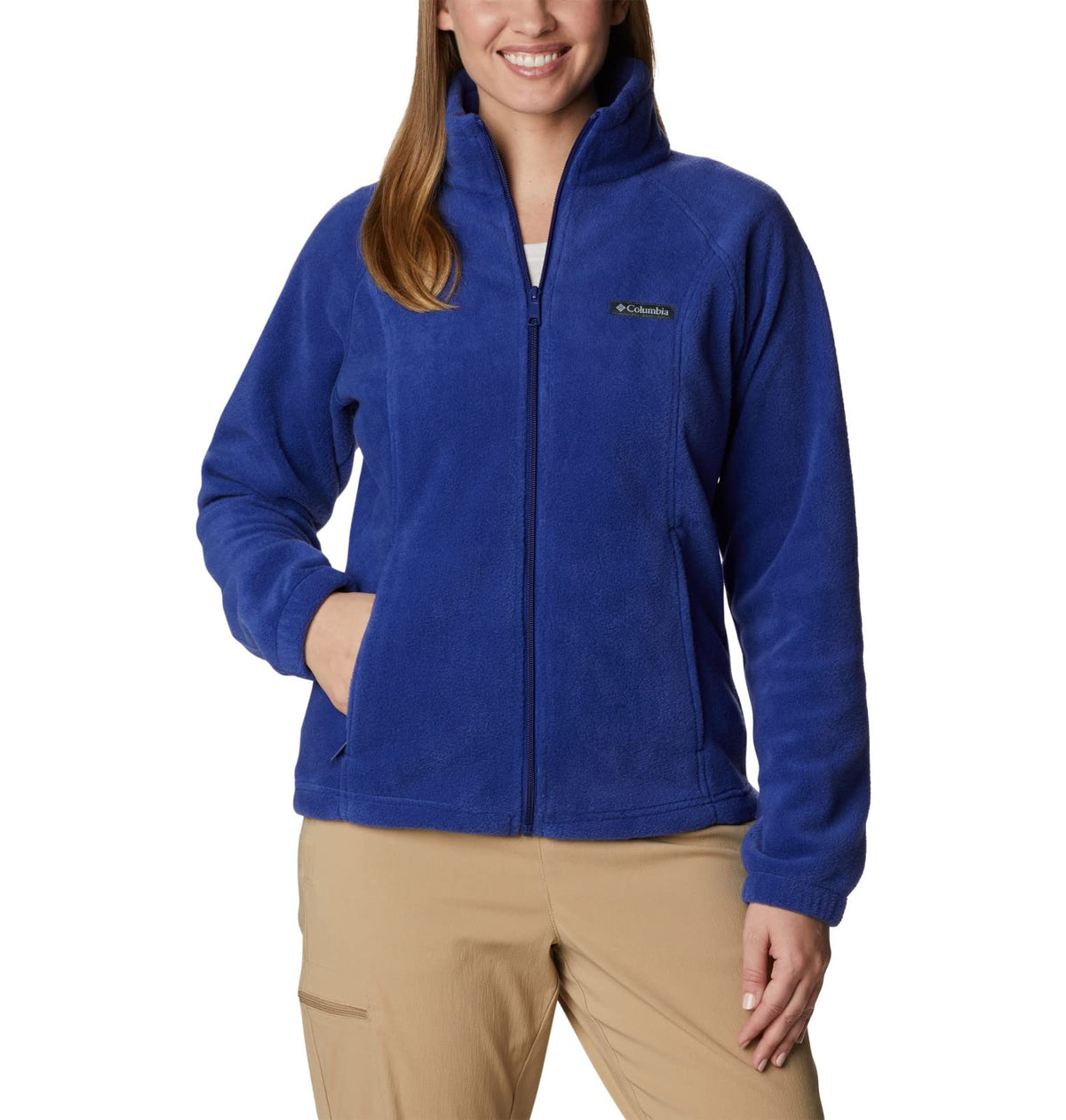 Columbia Women's Benton Springs Full Zip, Dark Sapphire, Medium