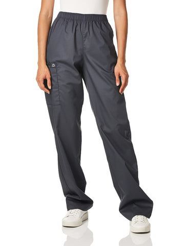 WonderWink Women's Pull-On Cargo Pant, Pewter, X-Large