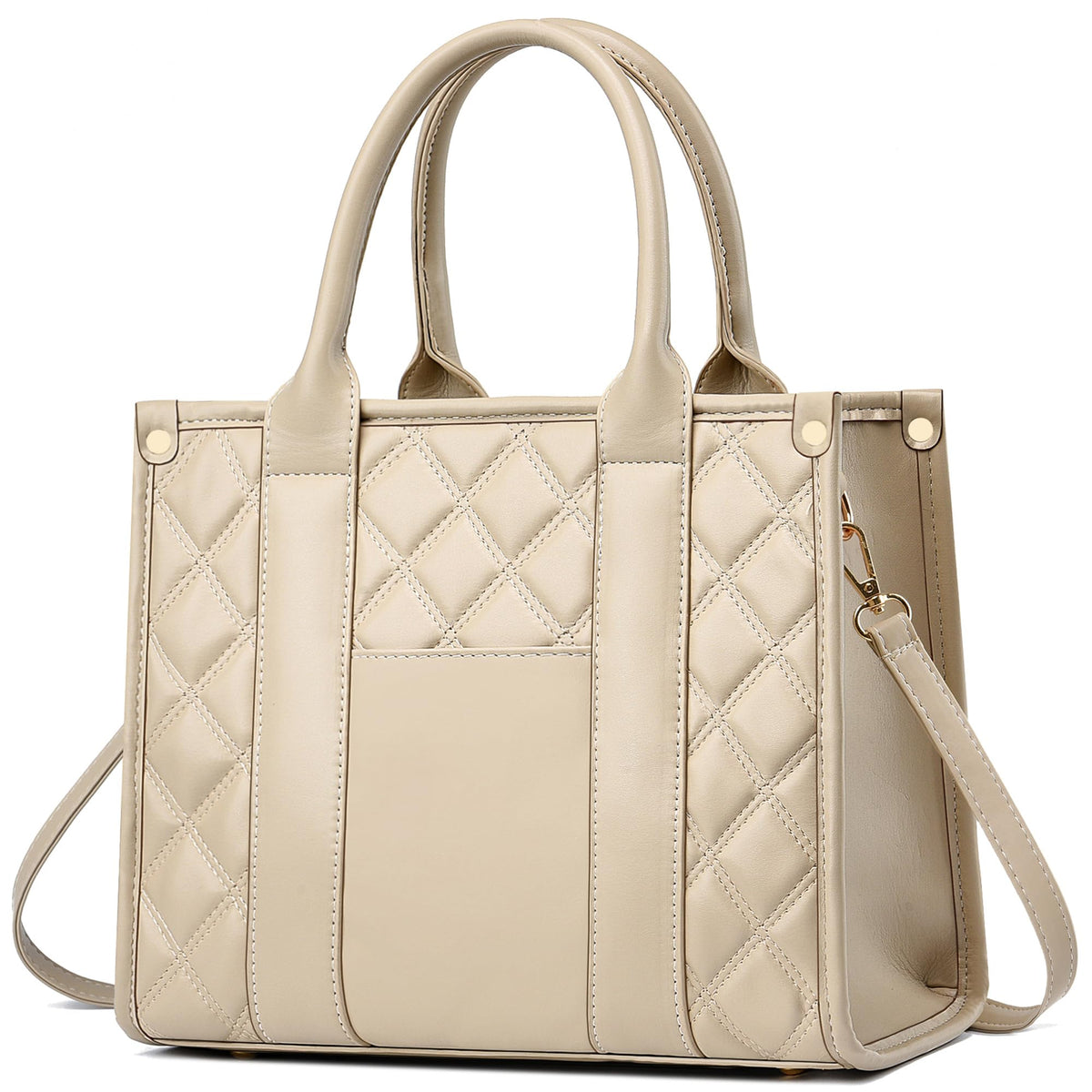 COCIFER The Tote Bag Crossbody Purses for Women Shoulder Bag Handbags PU Leather Top Handle Bags with zipper (LG Khaki)