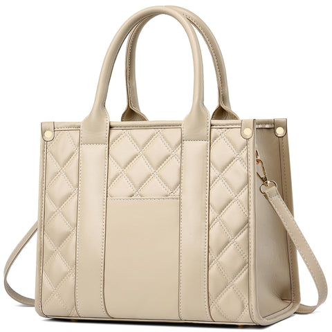 COCIFER The Tote Bag Crossbody Purses for Women Shoulder Bag Handbags PU Leather Top Handle Bags with zipper (LG Khaki)