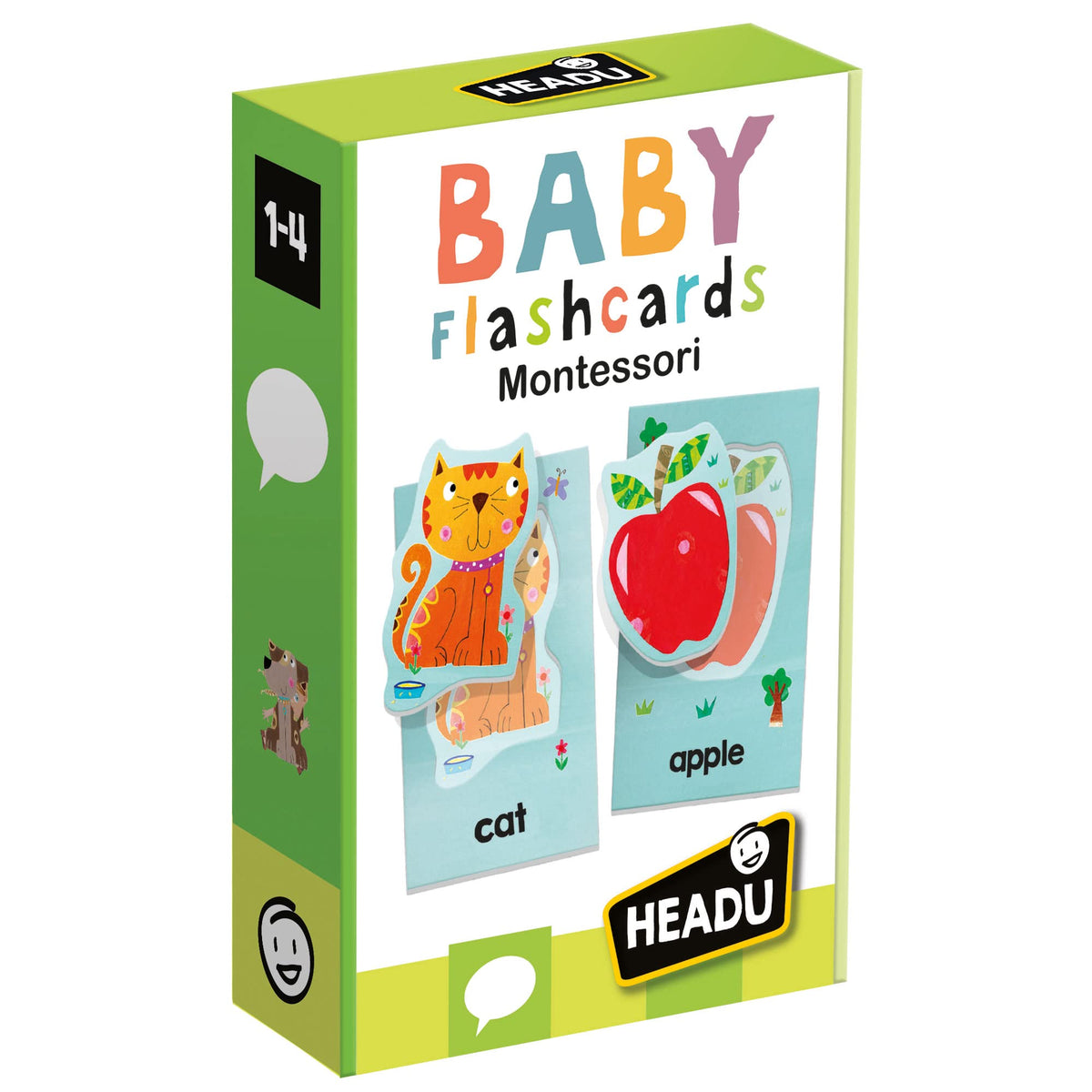 HEADU | Montessori Baby Flashcards | Educational Games & Puzzles | Ages 1-3 years