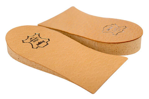 Heel Lift Elevator, Heel Raise, Heel Pad, Orthotic Wedge, Shoe Pad, Many Widths and Heights, Leather Cover, Kaps Topmed, 2 Pieces Left and Right (Height 5 mm / 0.2 inch - Size S)