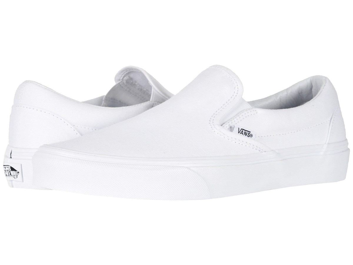 Vans Unisex AdultsÃ¢â‚¬â„¢ Classic Slip On Trainers True White