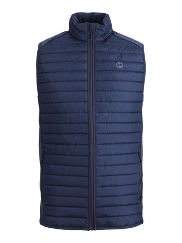 JACK & JONES Men's JJEMULTI Bodywarmer Collar NOOS Vest, Blue (Navy Blazer), S