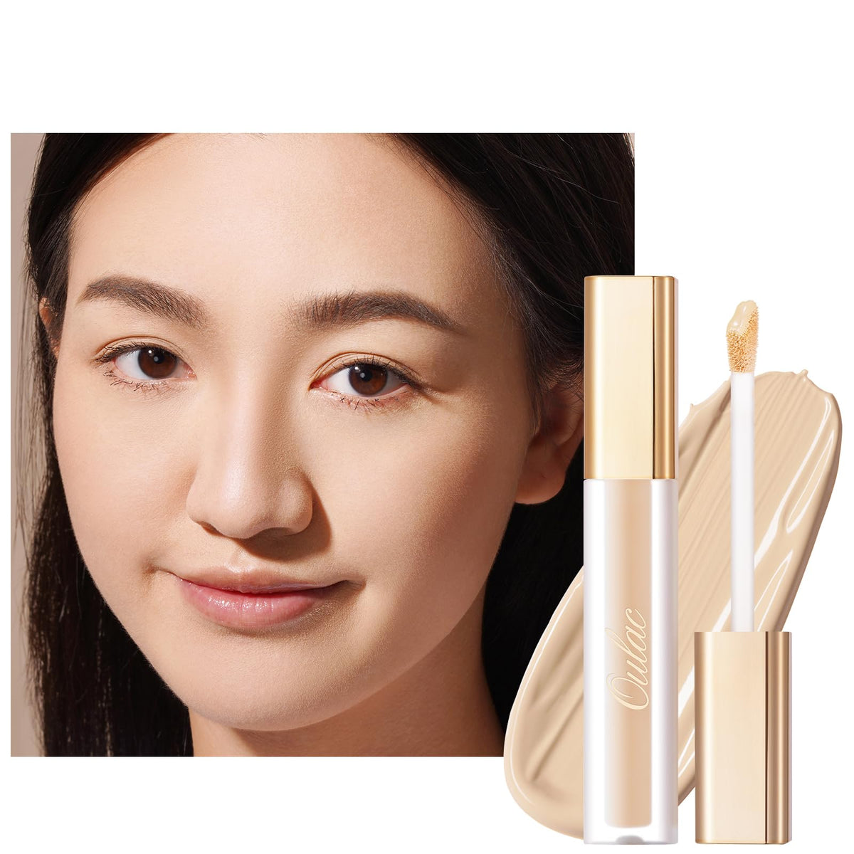 Oulac Concealer Full Coverage, Concealer Stick for Dark Circles, Hydrating Concealer Infused with Hyaluronic Acid, Lightweight, Long Lasting, Vegan Concealer 3.8ml, Shade: C3 Light