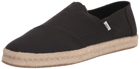 TOMS Men's ALP Rope 2.0 Loafer Flat, Black, 11.5