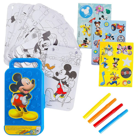 DisneyÃƒÆ’Ã¢â‚¬Å¡Ãƒâ€šÃ‚Â© Mickey Mouse Sticker Activity Kit | Party Favor | 1 plastic case with 20 activity pages and 4 markers