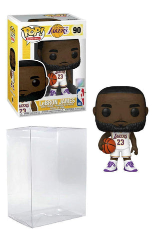Lebron James Los Angeles Alternate Jersey #90 Pop Sports NBA Action Figure (Bundled with Pop Protector to Protect Display Box)
