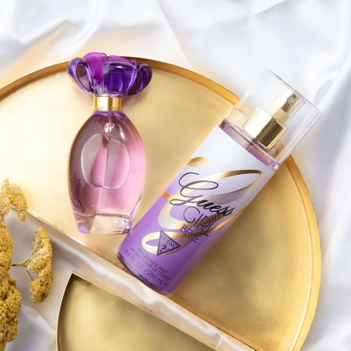 GUESS Girl Belle Eau de Toilette 3 Piece Gift Set - Perfume Spray 3.4 Fl. Oz., Travel Spray 0.5 Fl. Oz., & Body Lotion 6.7 Fl. Oz.