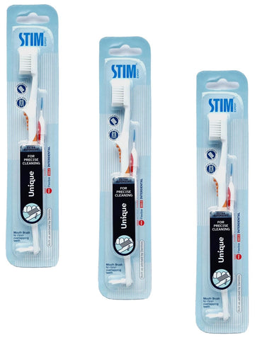 DR.DENTAIDS STIM Unique Toothbrush (Pack of 3)