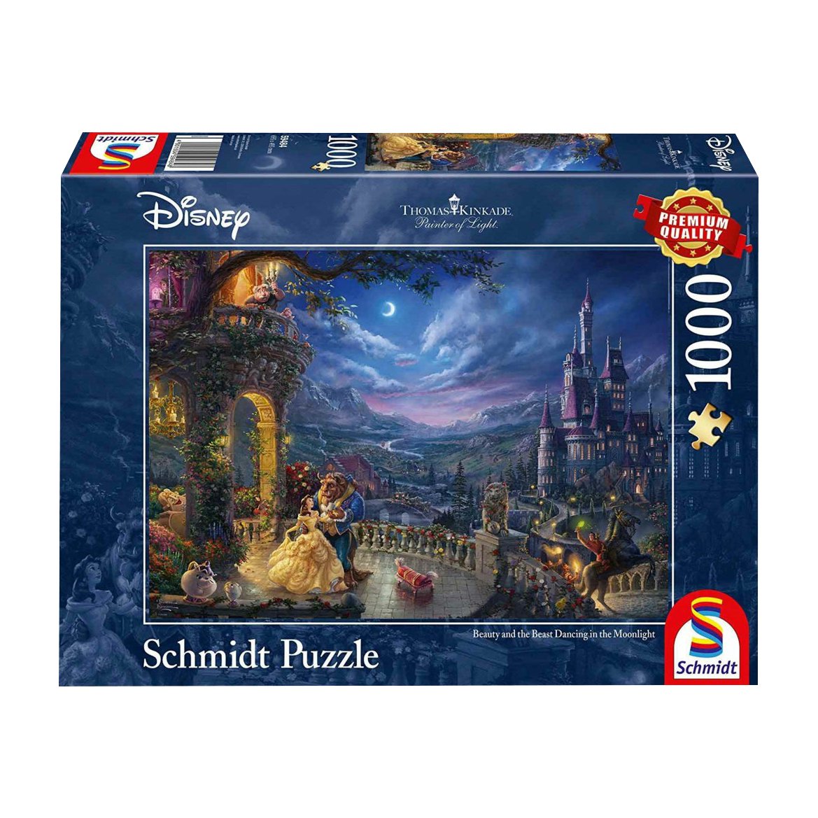 Schmidt | Thomas Kinkade: Disney Beauty and the Beast Puzzle -1000pc | Puzzle | Ages 12+ | 1 Players