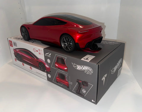 Mattel Hot Wheels red Tesla RC 2.4 GHZ
