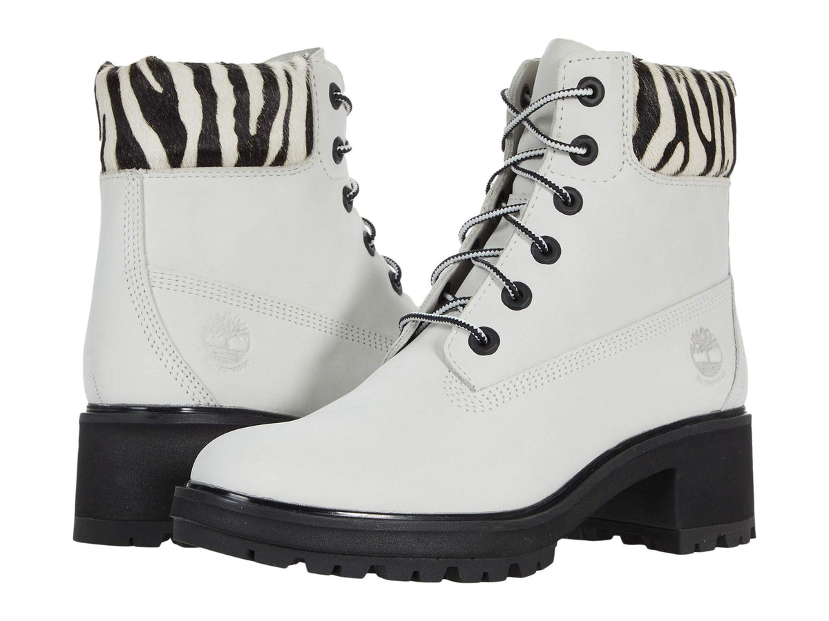 Timberland Kinsley 6" Waterproof Boot White Nubuck 7 B (M)