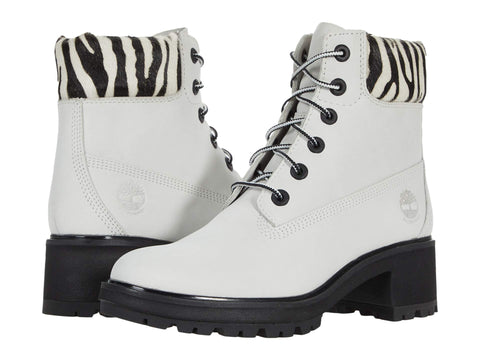 Timberland Kinsley 6" Waterproof Boot White Nubuck 7 B (M)