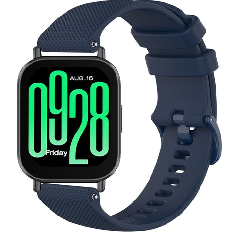 GIOPUEY Strap Compatible with Xiaomi Redmi Watch 5 Active/5 Lite, Soft silicone Watch Strap, Strap Replacement [Wear-resistant] [breathable] - Dark Blue