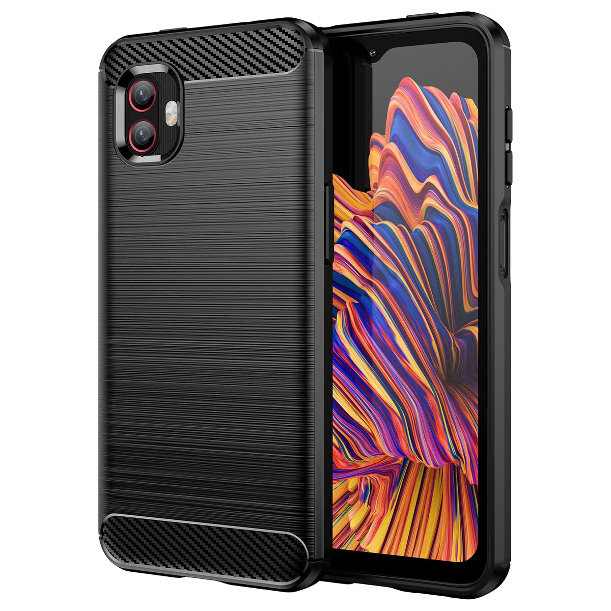 RanTuo Case for Samsung Galaxy Xcover 6 Pro, Anti-Scratch, Soft Silicone, Shockproof, Cover for Samsung Galaxy Xcover 6 Pro.(Black)