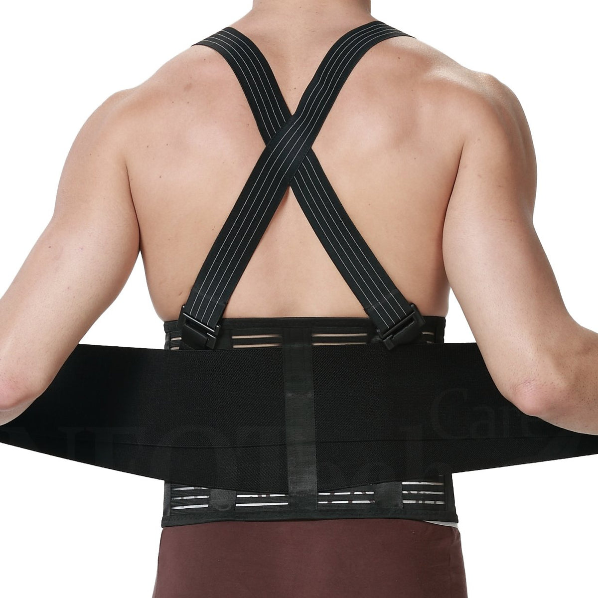 Neotech Care Adjustable Back Support Belt with Removable Braces (Black, Size S)
