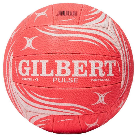 Gilbert Boys Pulse Match Net Ball - Pink/White, Size 4