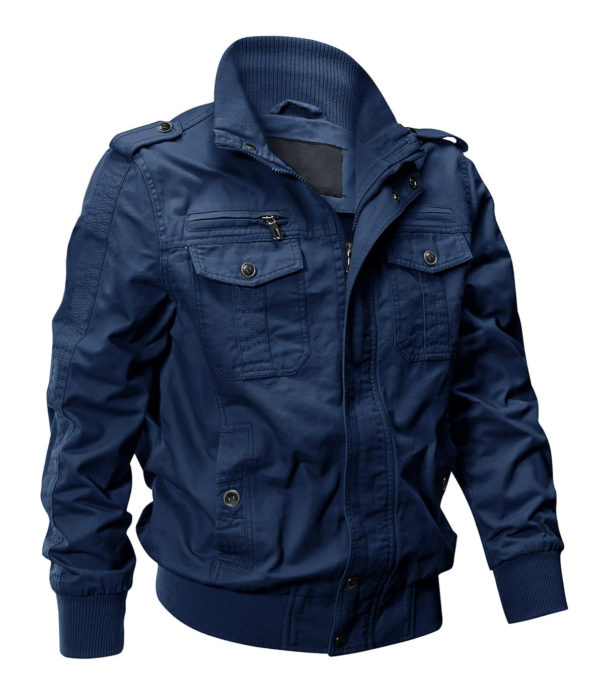 EKLENTSON Army Jacket Men Jackets For Men Military Fall Jacket Men Multi Pockets Jackets Winter Green