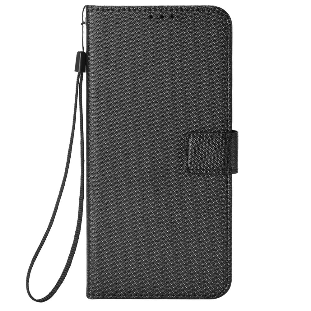 TingYR Case for Oppo A5s Cover, Cover Flip Case Stylish Wallet Case with Card Slots Shockproof, Case for Oppo A5s Smartphone.(Black)