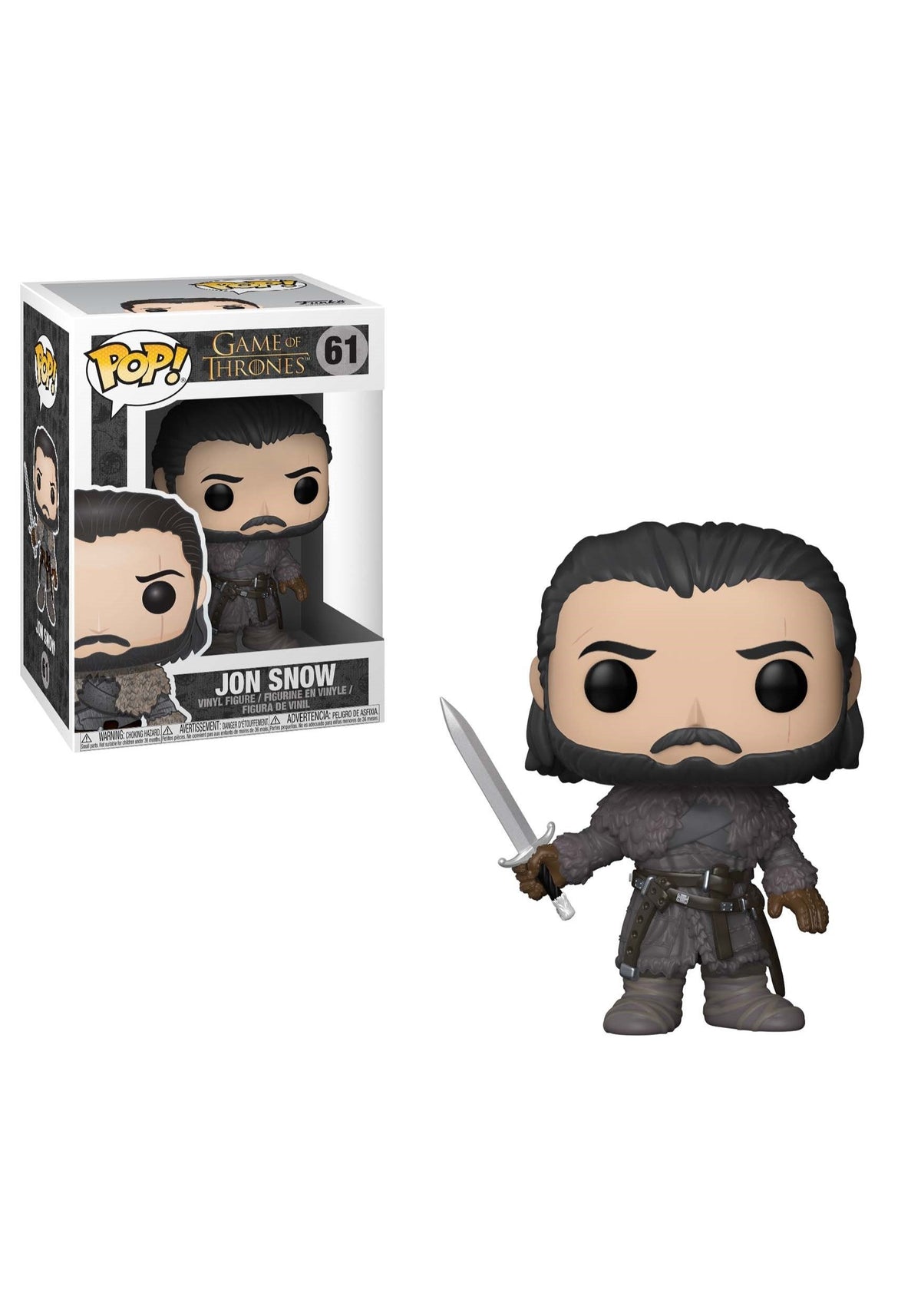 Funko POP! TV: Game of Thrones Jon Snow (Beyond The Wall) Collectible Figure, Multicolor